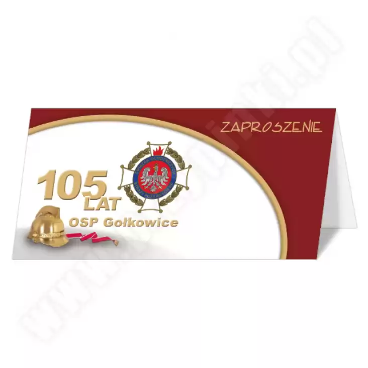zaproszenie 105 lat OSP w Gołkowicach