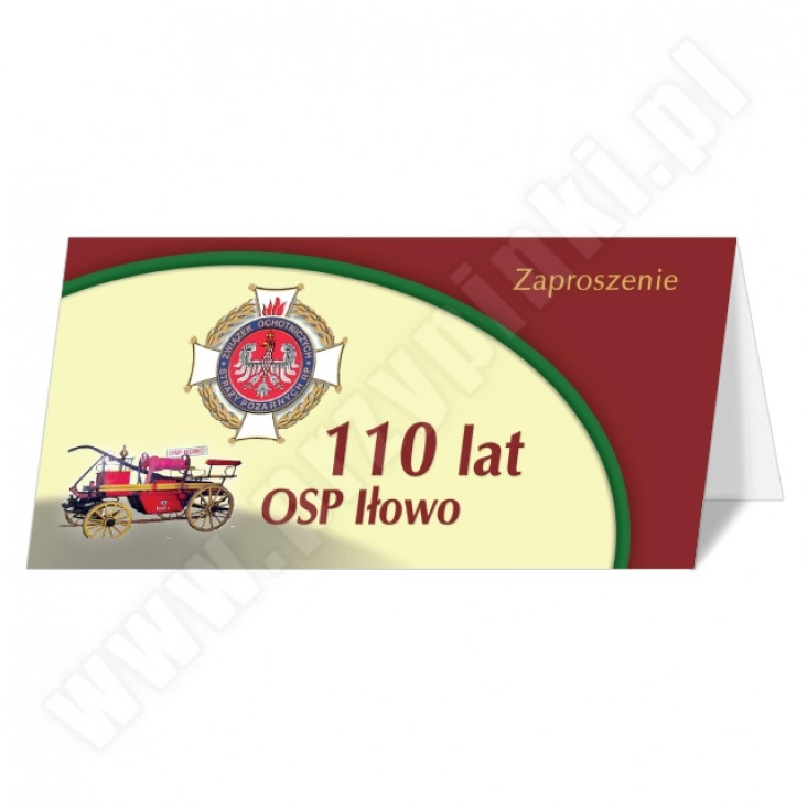 zaproszenie 110 lat OSP Iłowo