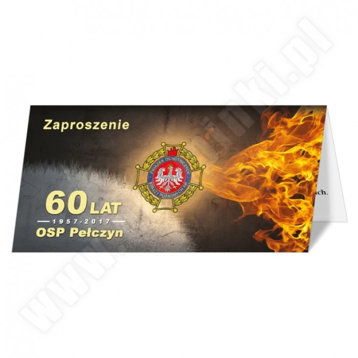 zaproszenie 60 lat OSP Pełczyn