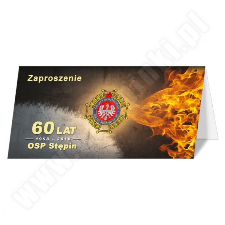 zaproszenie 60 lat OSP Stępin