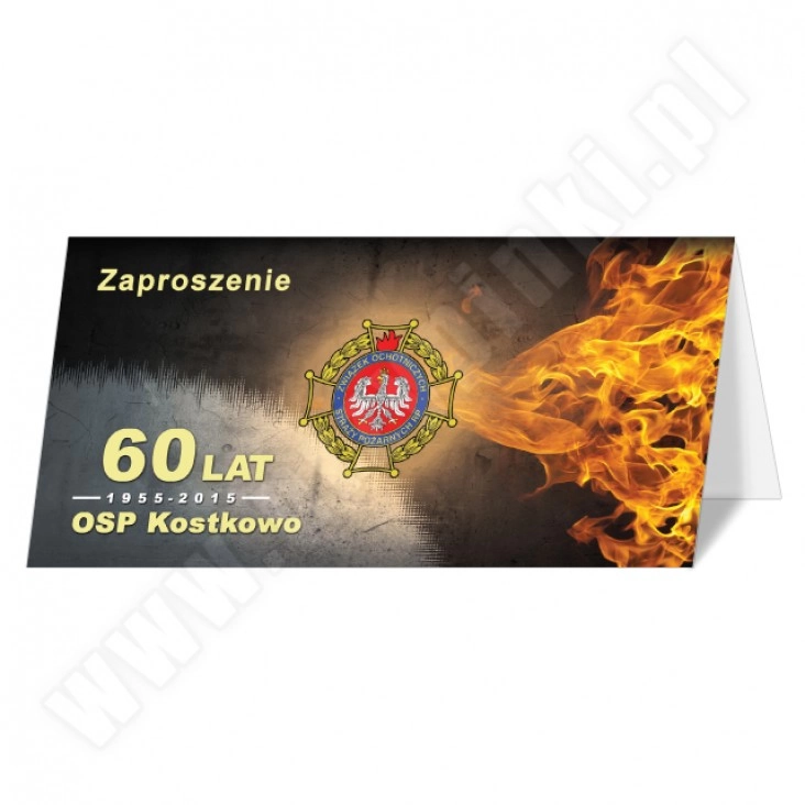 zaproszenie 60-lecie OSP Kostkowo