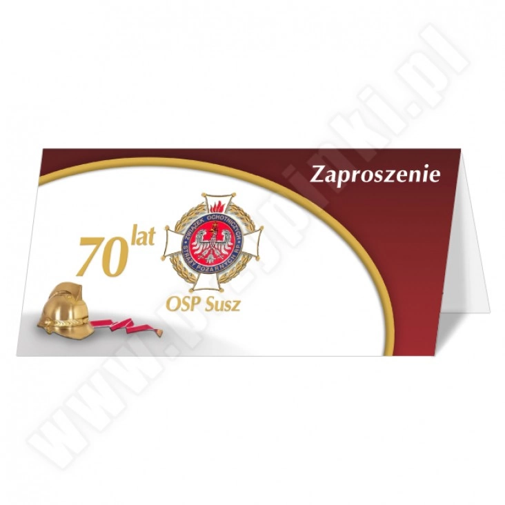 zaproszenie 70 lat OSP Susz