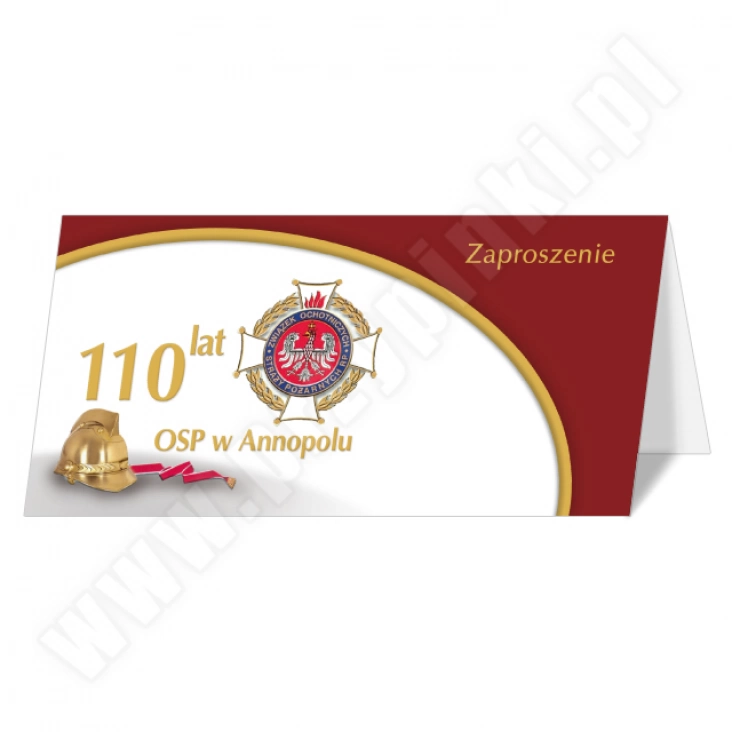 zaproszenie OSP w Annopolu - 110 lat