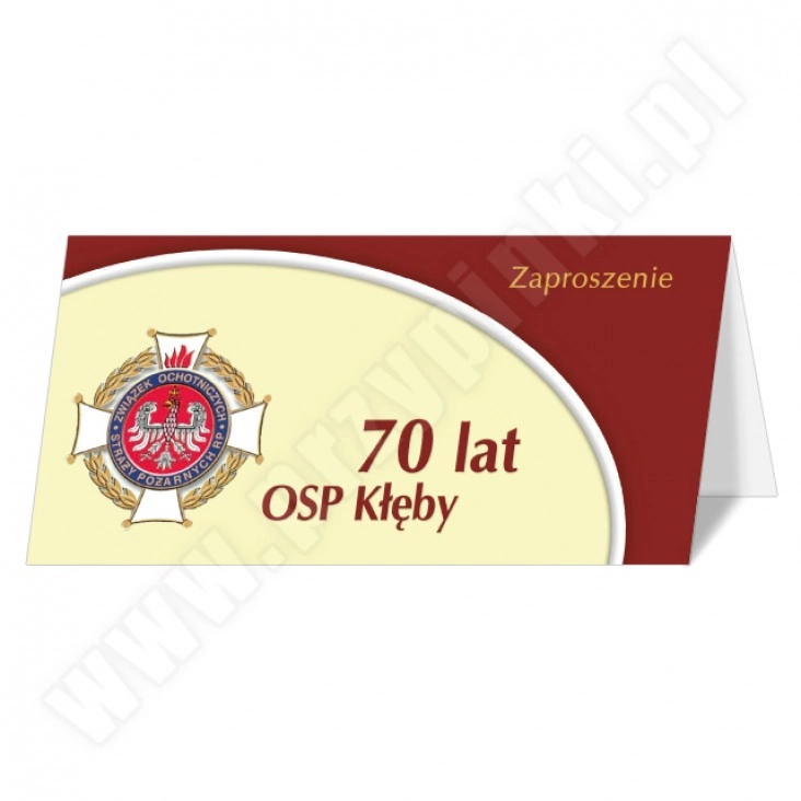 zaproszenie OSP w Kłębach