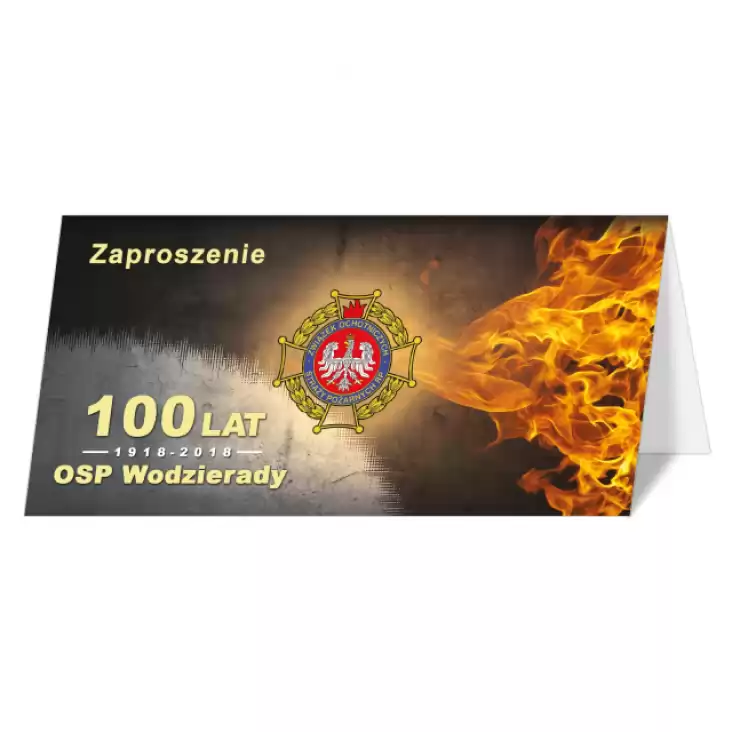 zaproszenie Jubileusz 100-lecia OSP Wodzierady