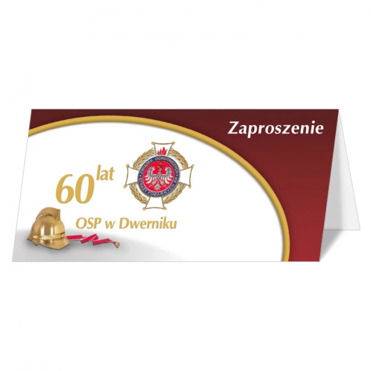 zaproszenie Jubileusz 60 lat OSP w Dwerniku