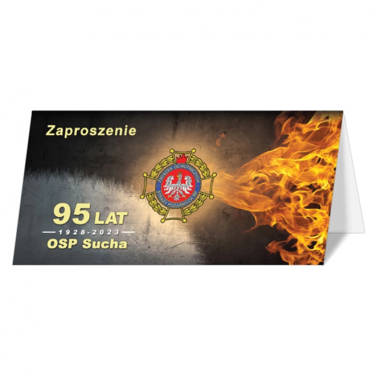 zaproszenie Jubileusz 95 lat OSP Sucha