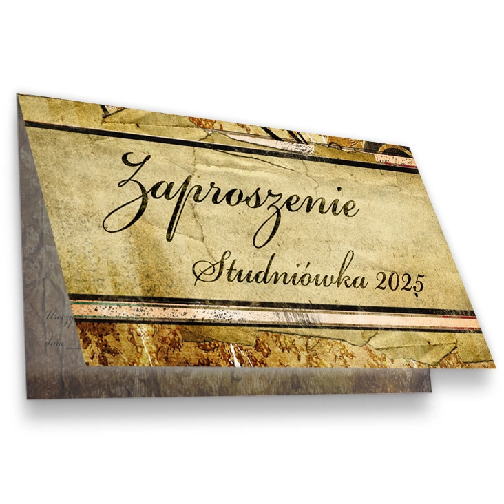 zaproszenie Studniówka tapeta