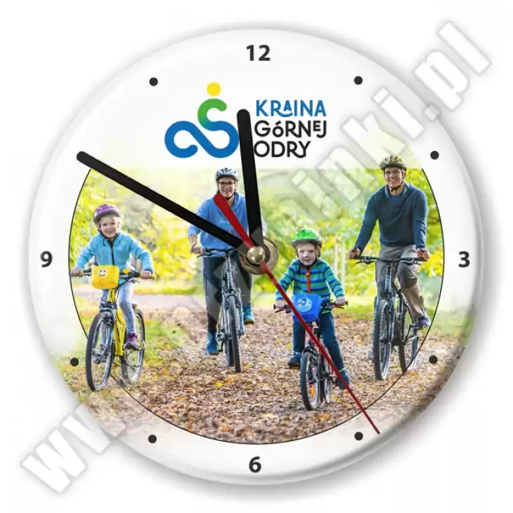 zegar Kraina Górnej Odry na rowerach