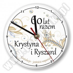 zegar slub wesele jubilaci diament
