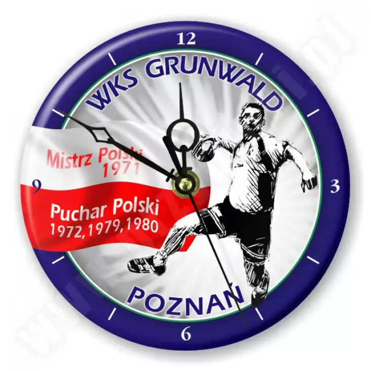 zegar WKS Grunwald Poznań