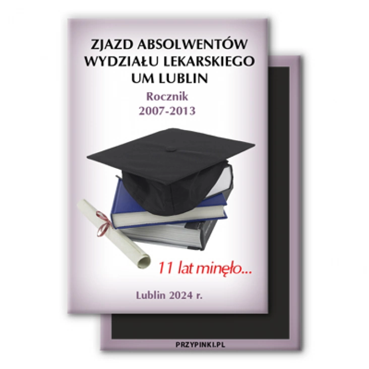 magnes 78x53mmZjazd absolwentów wydziału lekarskiego UM Lublin 2024